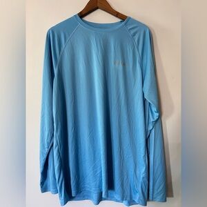 Baleaf Men’s Long Sleeves Rash Guard Fishing Hiking Sun Protection Shirt XL